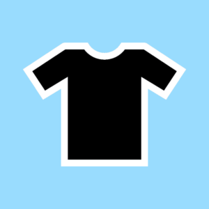 T-Shirt Sort med Logo – One Size